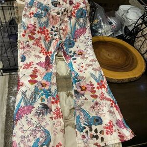 Roberto Cavalli kids floral jeans size 8